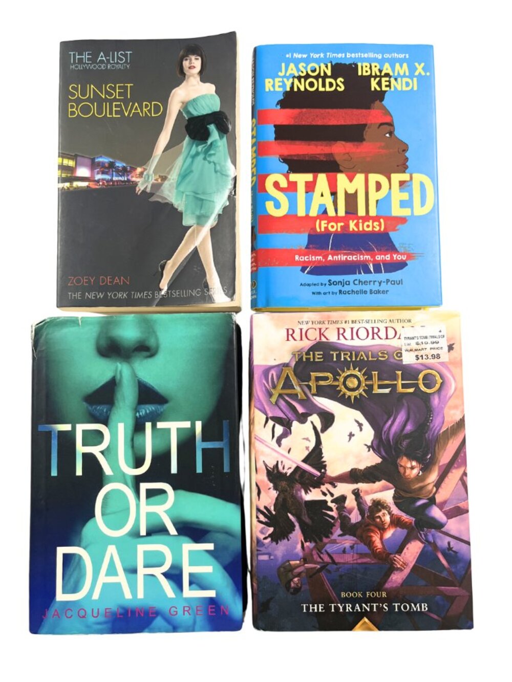 Book Lot 4 YA Teen Fiction Truth or Dare Rick Riordan